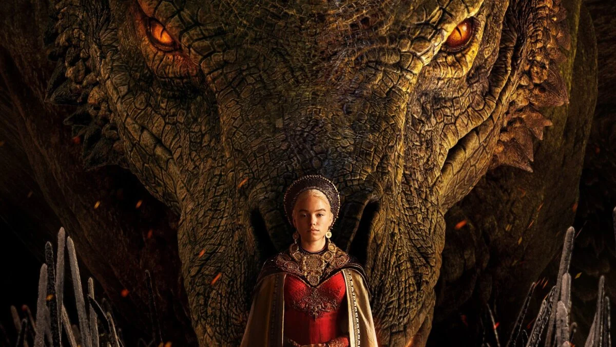 Milly Alcock in the poster for House of the Dragon