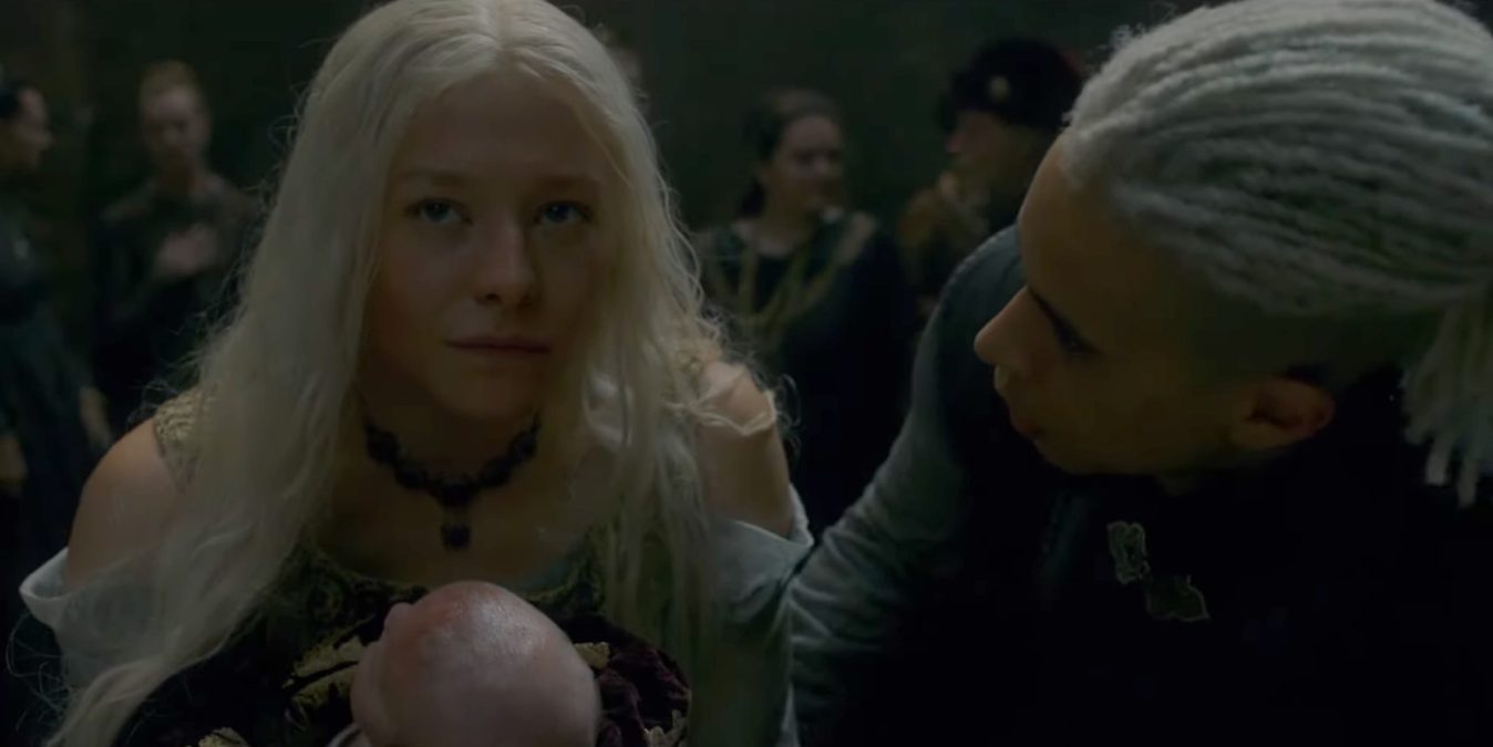 older rhaenyra and laenor with their son episode 6