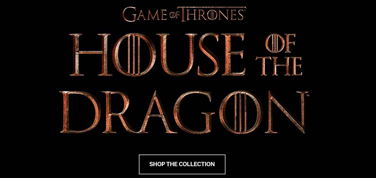 Official House of the Dragon shop merchandise
