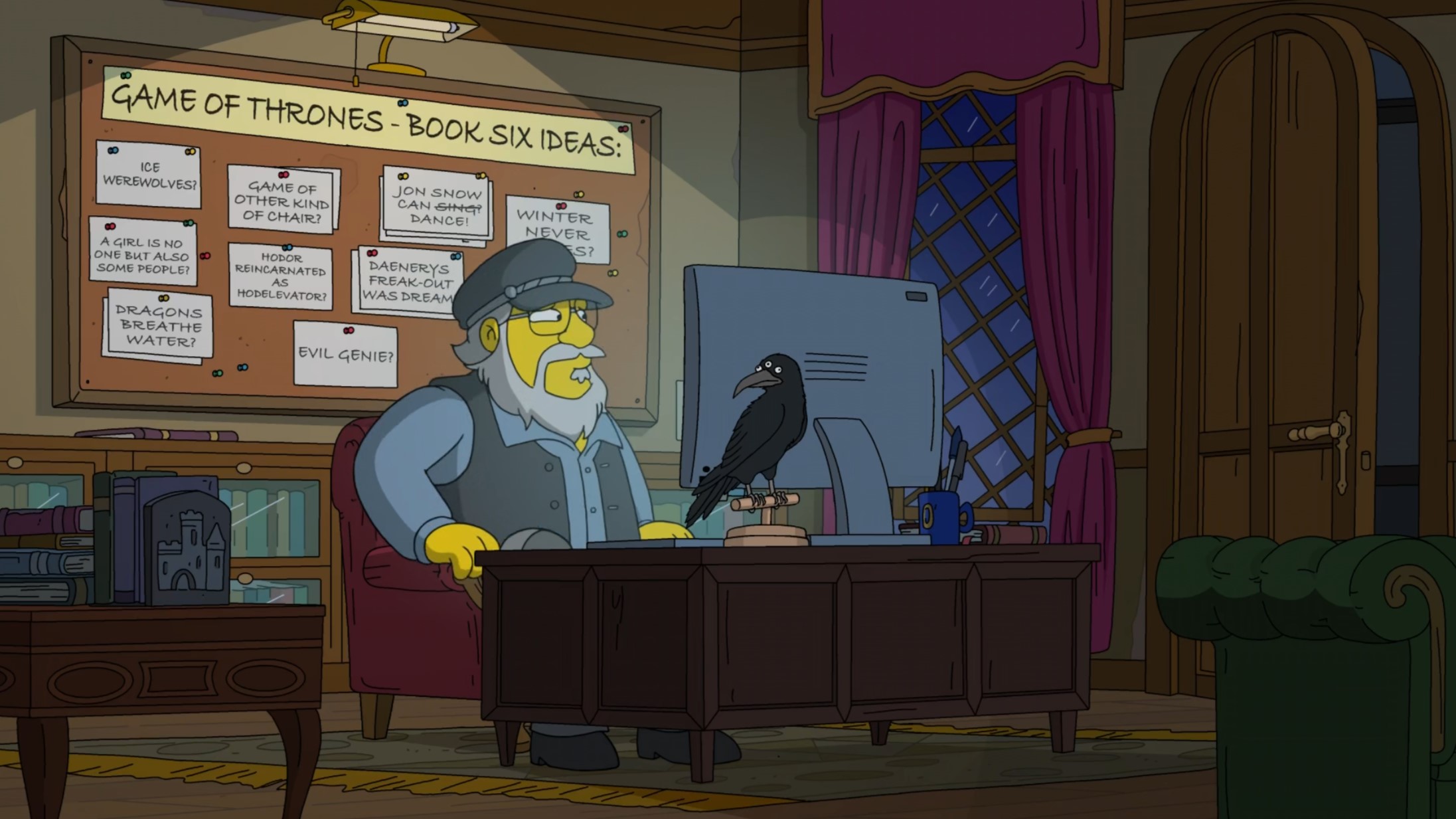 George R. R. Martin The Simpsons gag The Winds of Winter