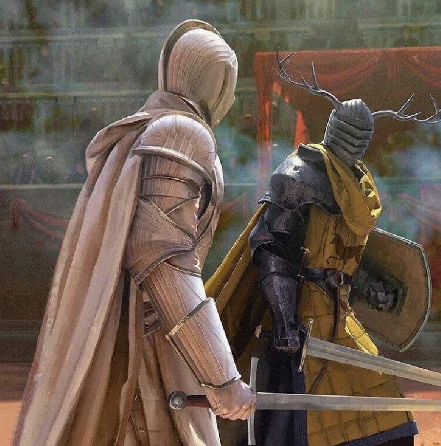 Ser Duncan the tall fighting Lyonel Baratheon official artwork by Chase Stone