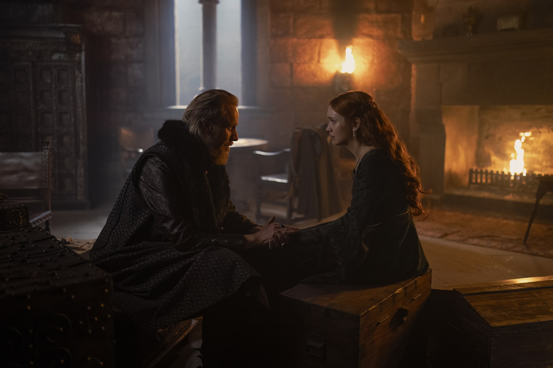 rhys ifans olivia cooke in house of the dragon season 2