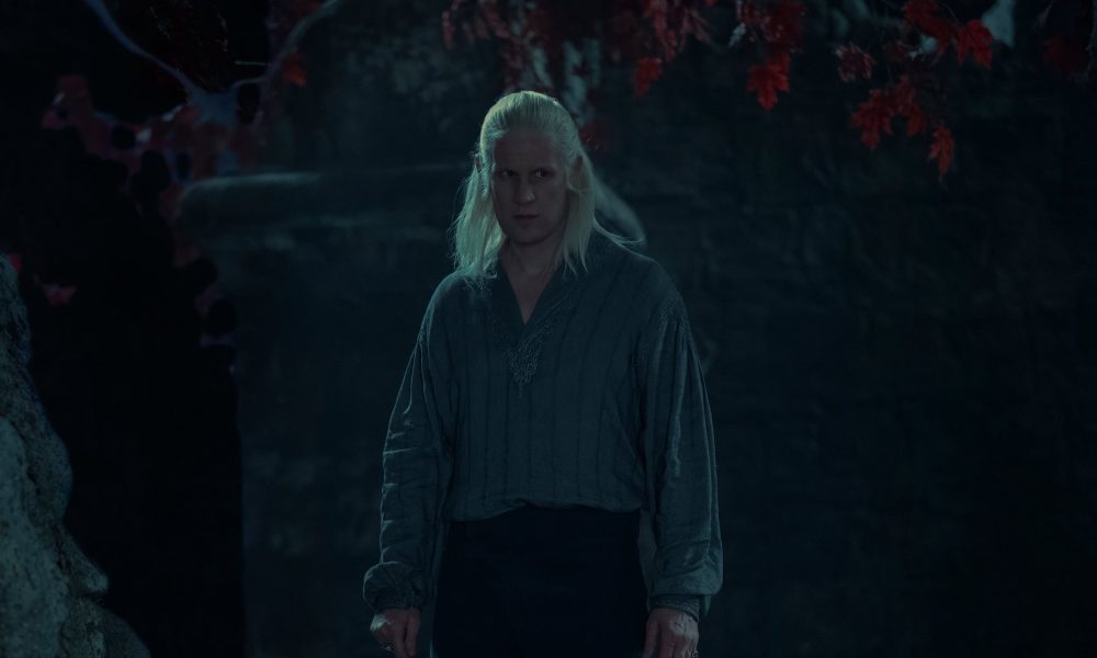 Daemon stands alongside Harrenhal's Weirwood tree in new stills from House of the Dragon Season 2 Episode 3