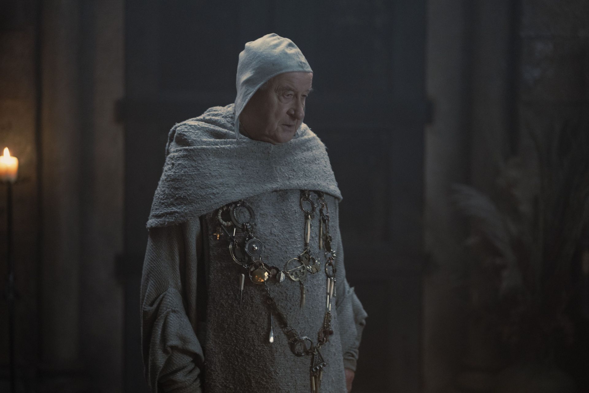 Grand Maester Mellos in House of the Dragon Season 1